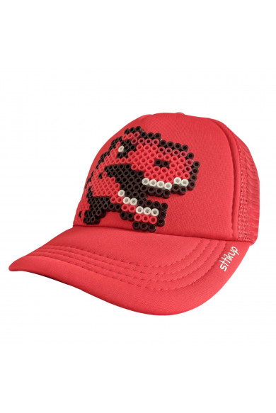 Gorra niños 3-6 Años - T- Rex Pixel Art 3D | Sttikup 2