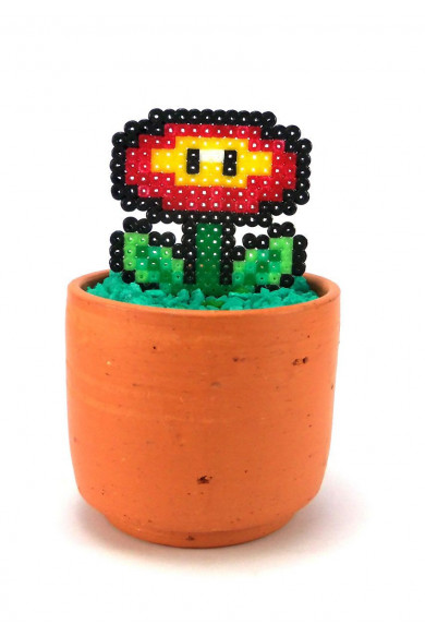 Sttikup Flor Fuego Mario Miniatura Pixel 3D