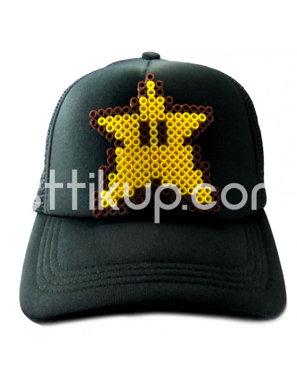 Gorra Curva Estrellita Pixel Art 3D | Sttikup