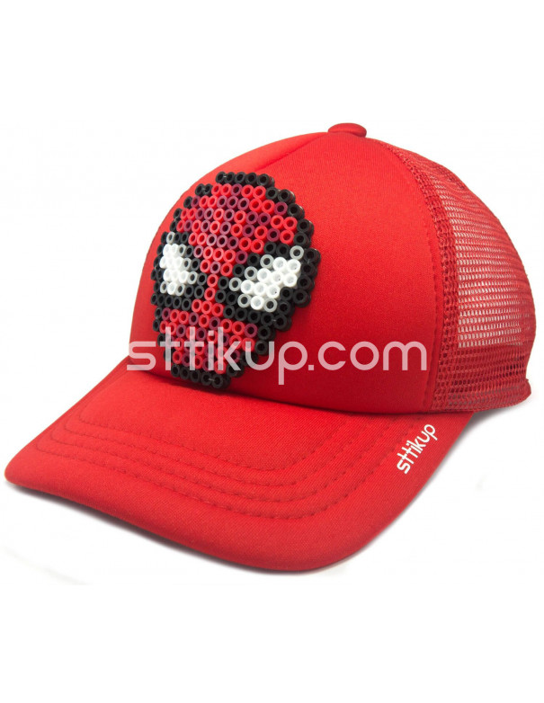 Gorra niños 3-6 Años - Aracnido  Pixel Art 3D | Sttikup