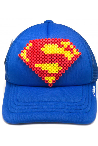 Gorra niños 3-6 Años - El Hombre de Acero Pixel Art 3D |...