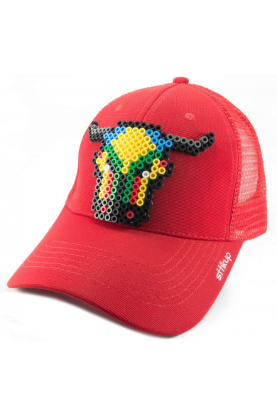 Gorra trucker Pixel Art 3D - Torito | Sttikup
