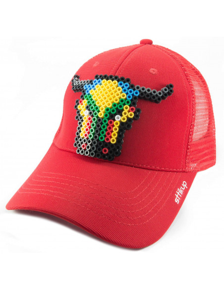 Gorra trucker Pixel Art 3D - Torito | Sttikup