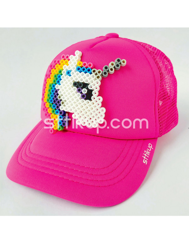 Gorra niños 3-6 Años - Unicornio  Pixel Art 3D | Sttikup
