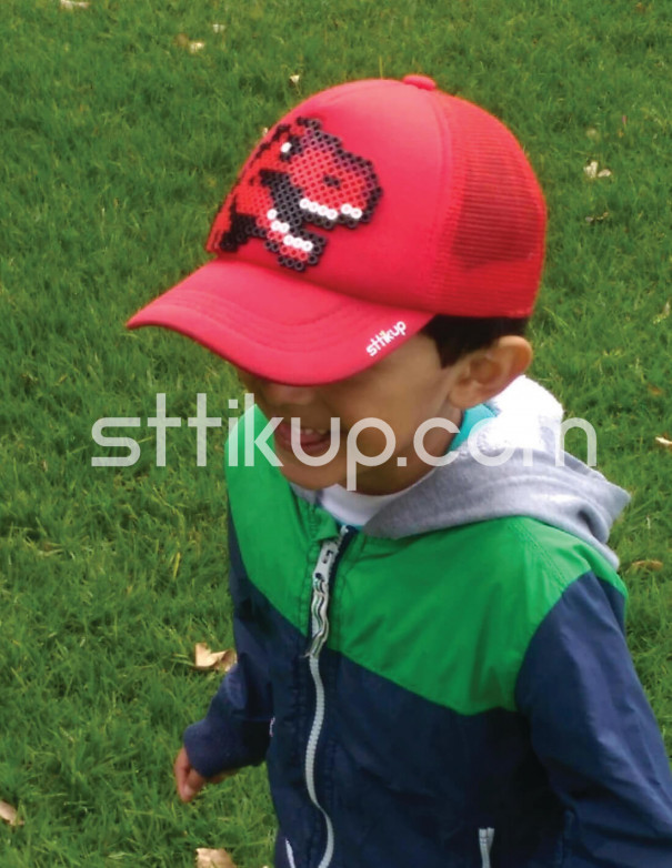 Gorra niños 3-6 Años - T- Rex Pixel Art 3D | Sttikup