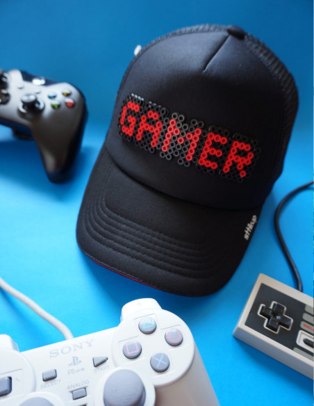 Gorra Curva Pixel Art 3D (ArtBit) - Gamer | Sttikup