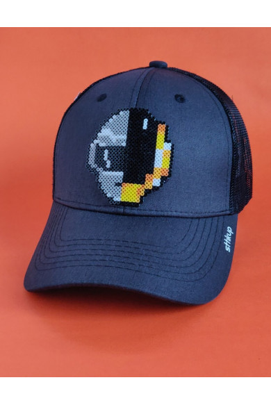 Gorra trucker Pixel Art 3D - Casco Robot| Sttikup