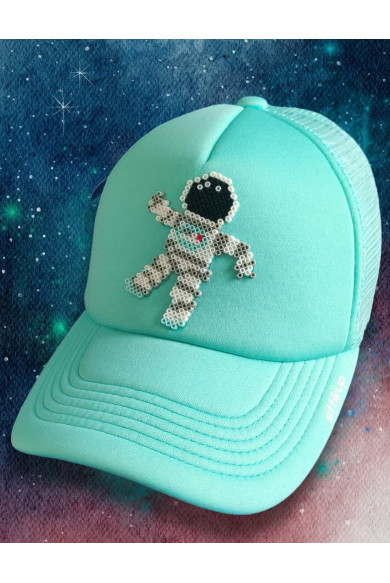 Gorra trucker Pixel Art 3D (ArtBit)- Astronauta | Sttikup