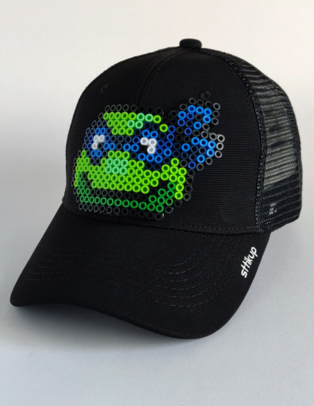 Gorra trucker Pixel Art 3D (ArtBit) - Pizza Time Azul | Sttikup