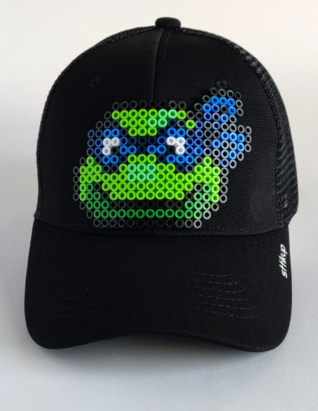 Gorra trucker Pixel Art 3D (ArtBit) - Pizza Time Azul | Sttikup