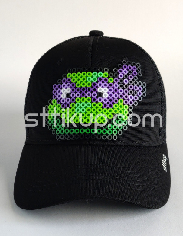Gorra trucker Pixel Art 3D - Pizza Time Purpura | Sttikup