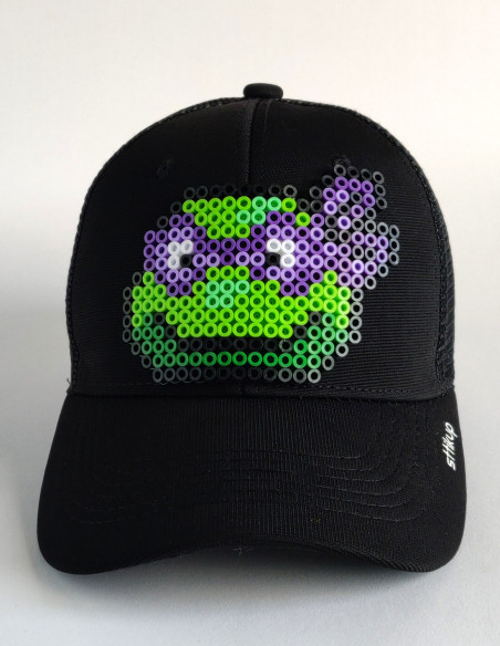Gorra trucker Pixel Art 3D  (ArtBit) - Pizza Time Purpura | Sttikup