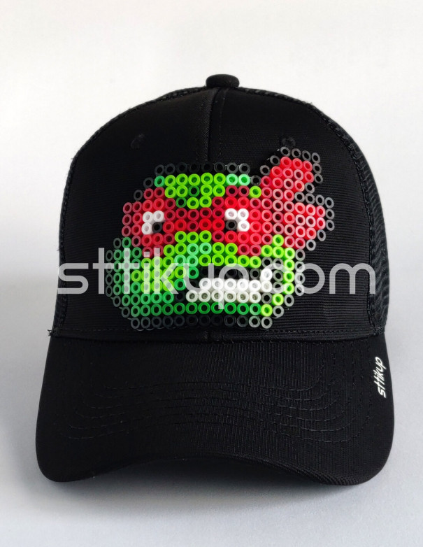 Gorra trucker Pixel Art 3D - Pizza Time Red | Sttikup