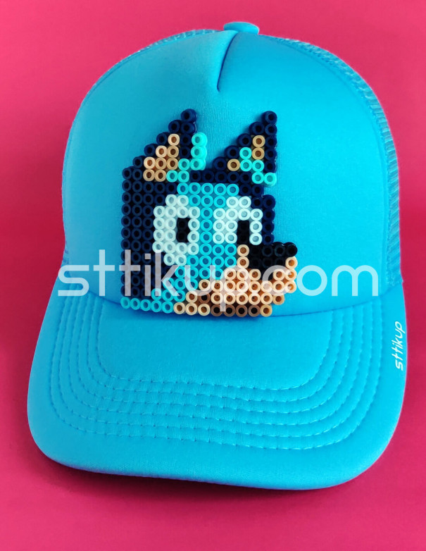 Gorra trucker Pixel Art 3D - Perrita heeler | Sttikup