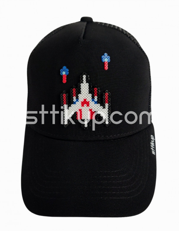 Gorra Trucker Galaga Pixel Art 3D |...
