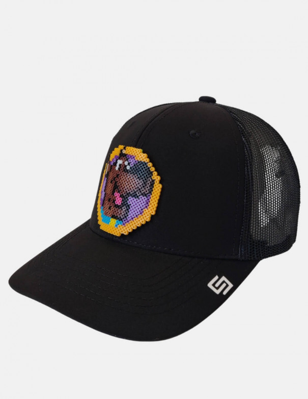 Gorra Curva Pixel Art 3D - Perro...