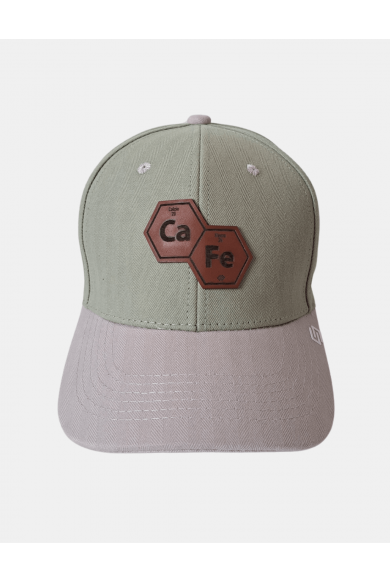 Gorra Curva Molecula Cafe Parche Pixel | Sttikup