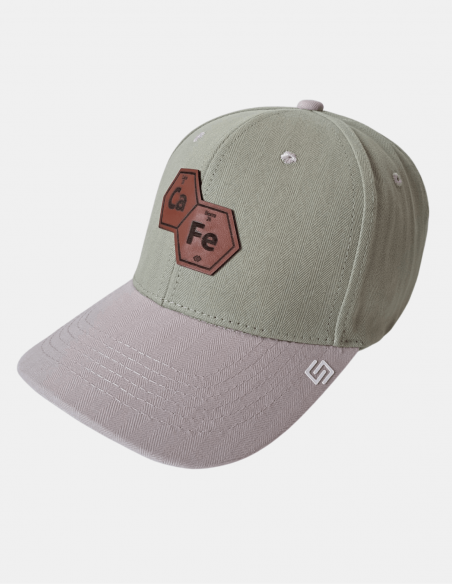 Gorra Curva Molecula Cafe Parche Pixel | Sttikup