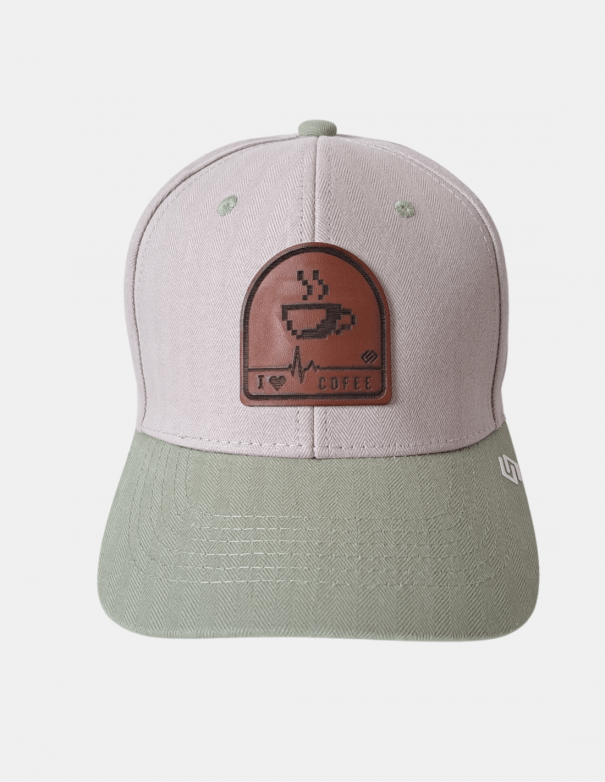 Gorra Curva Love Coffee Parche Pixel | Sttikup