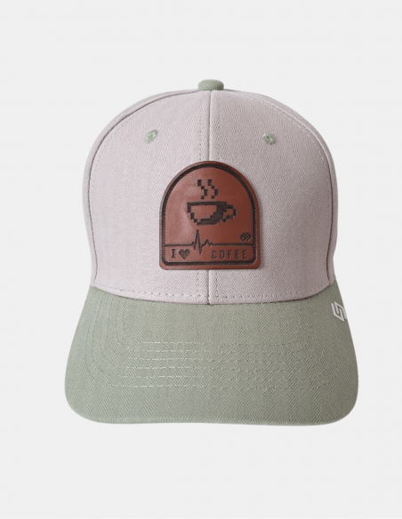 Gorra Curva Love Coffee Parche Pixel | Sttikup